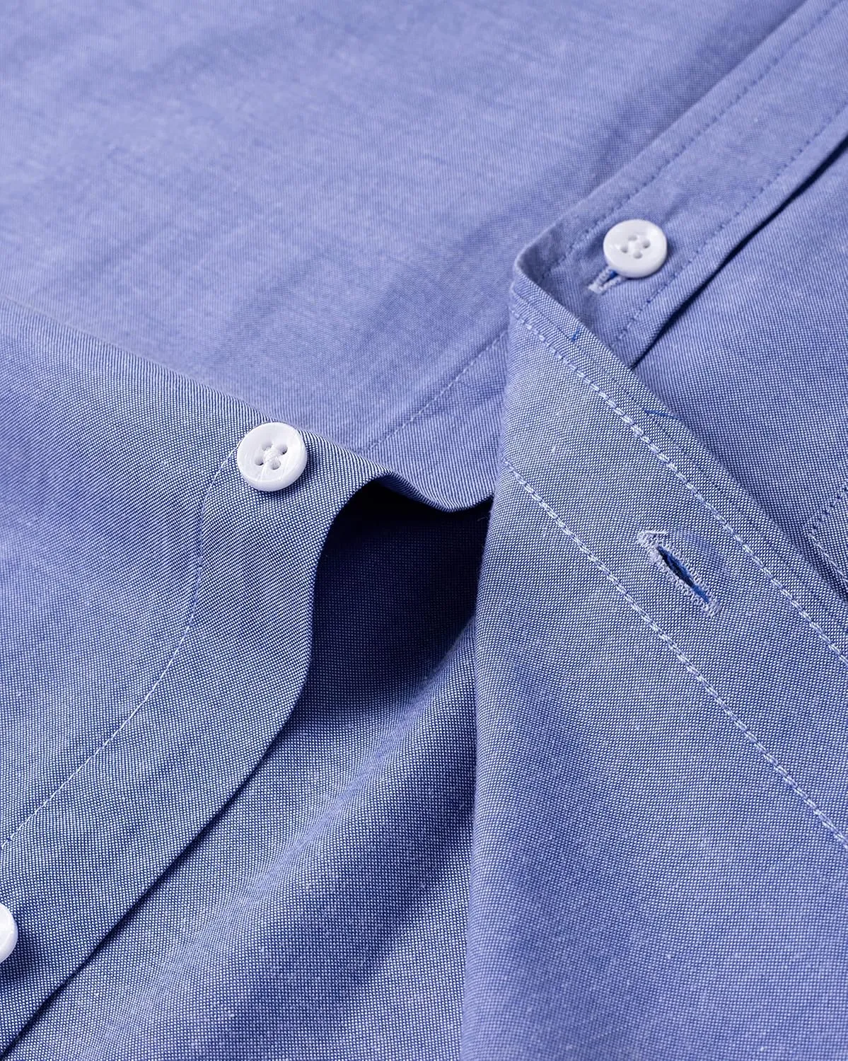 Alimens & Gentle Mens Solid Oxford Shirt Long Sleeve Dress Shirt Work Casual Button Down Shirts with Pocket