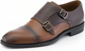 Asher Green AG1101 - Men's Dress Shoes, Formal Men's Shoes - Genuine Calf Leather Double Monk Strap