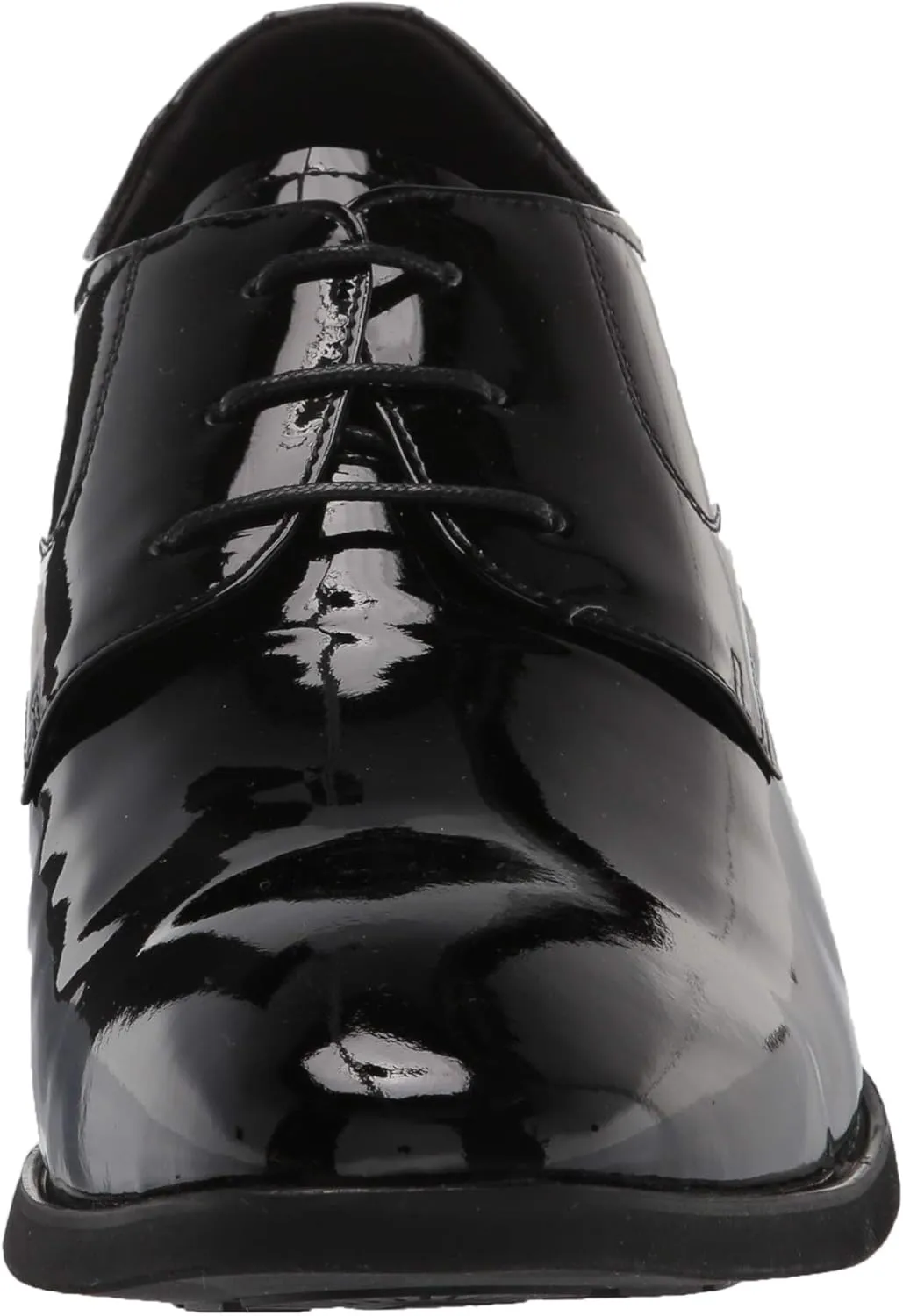 Calden Men's Invisible Height Increasing Elevator Shoes - Black Patent Leather Lace-up Formal Tuxedo Oxfords - 3 Inches Taller - K911929 - Size 9 D(M) US