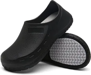 Chef Shoes for Men Nonslip Water Proof Work Shoes Mens Clogs Comfortable Nursing Nurse Shoes for Gardener Men Indoor and Outdoor for Kitchen Office Seaside-Zapatos de Cocina para Hombres