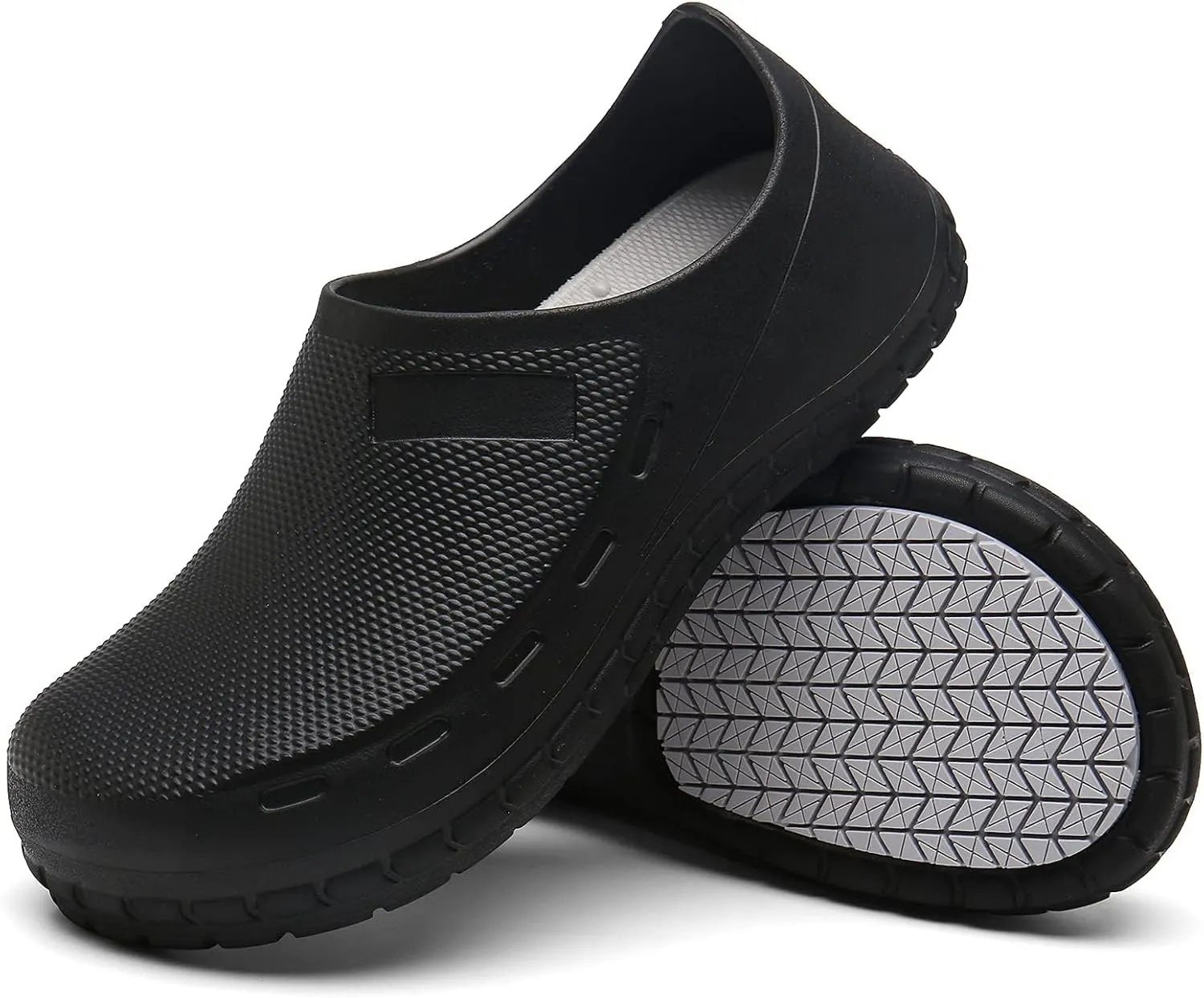 Chef Shoes for Men Nonslip Water Proof Work Shoes Mens Clogs Comfortable Nursing Nurse Shoes for Gardener Men Indoor and Outdoor for Kitchen Office Seaside-Zapatos de Cocina para Hombres