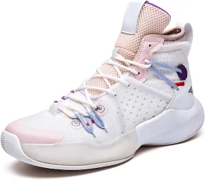 CJSPORX Mens Basketball Shoes Fashion High Top Running Sneakers Lightweight Sport Shoes for Athletic