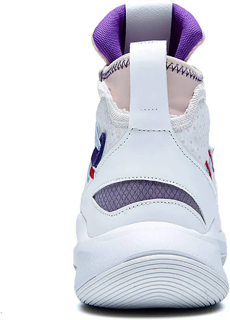 CJSPORX Mens Basketball Shoes Fashion High Top Running Sneakers Lightweight Sport Shoes for Athletic