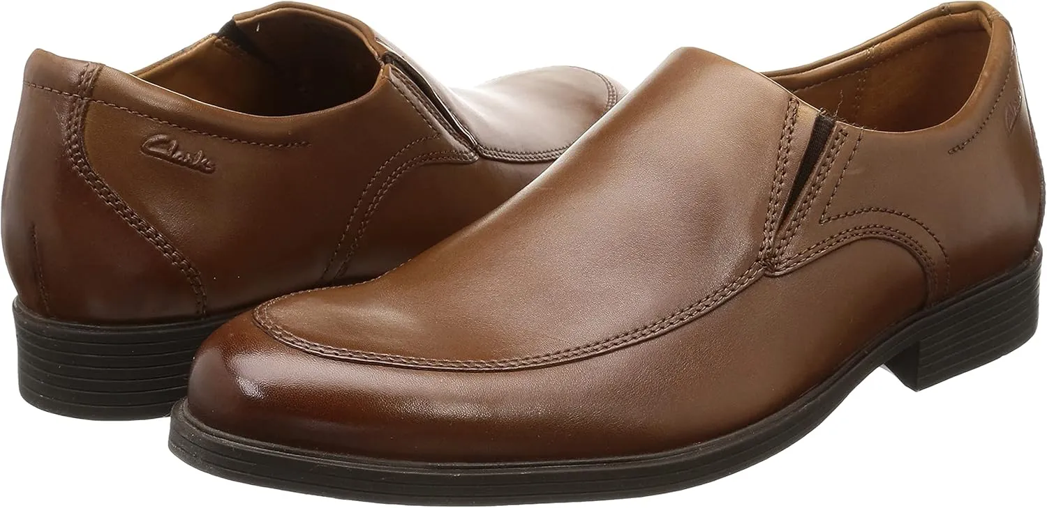 Clarks Mens Whiddon Step L:eather Leather Loafers
