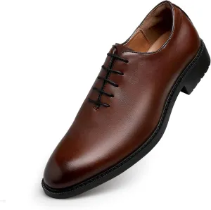 DESAI Classic Oxford Dress Shoes Mens Formal Business Lace-up Full Grain Leather Shoes for Men