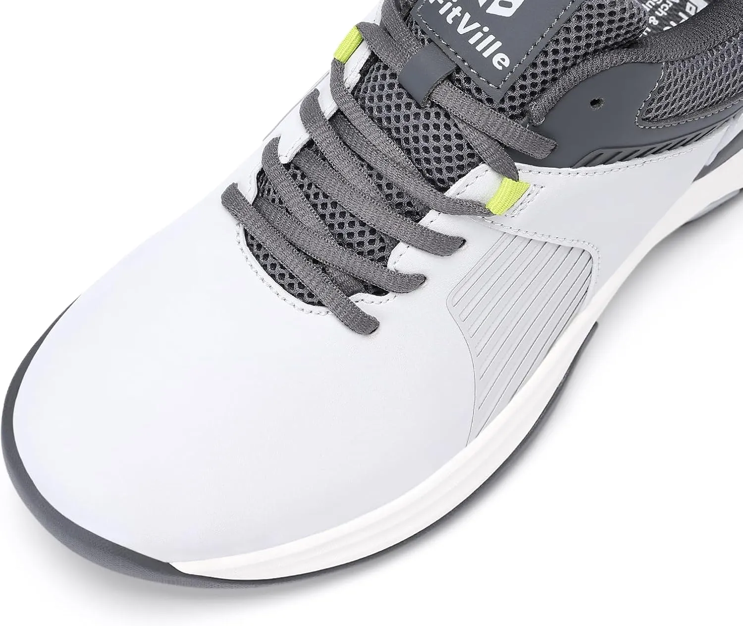 FitVille Extra Wide Men's Golf Shoes Waterproof, Professional Outdoor Spiked Golf Shoes for Men with Arch Support