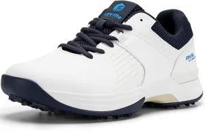 FitVille Extra Wide Men's Golf Shoes Waterproof, Professional Outdoor Spiked Golf Shoes for Men with Arch Support