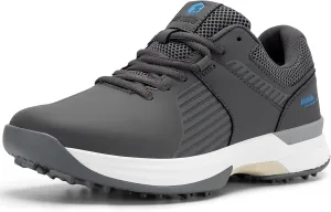 FitVille Extra Wide Men's Golf Shoes Waterproof, Professional Outdoor Spiked Golf Shoes for Men with Arch Support