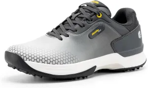 FitVille Wide & Extra Wide Mens Golf Shoes Professional Outdoor Waterproof Spiked Golf Shoes for Men