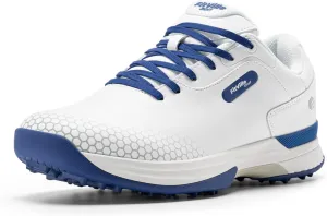 FitVille Wide & Extra Wide Mens Golf Shoes Professional Outdoor Waterproof Spiked Golf Shoes for Men