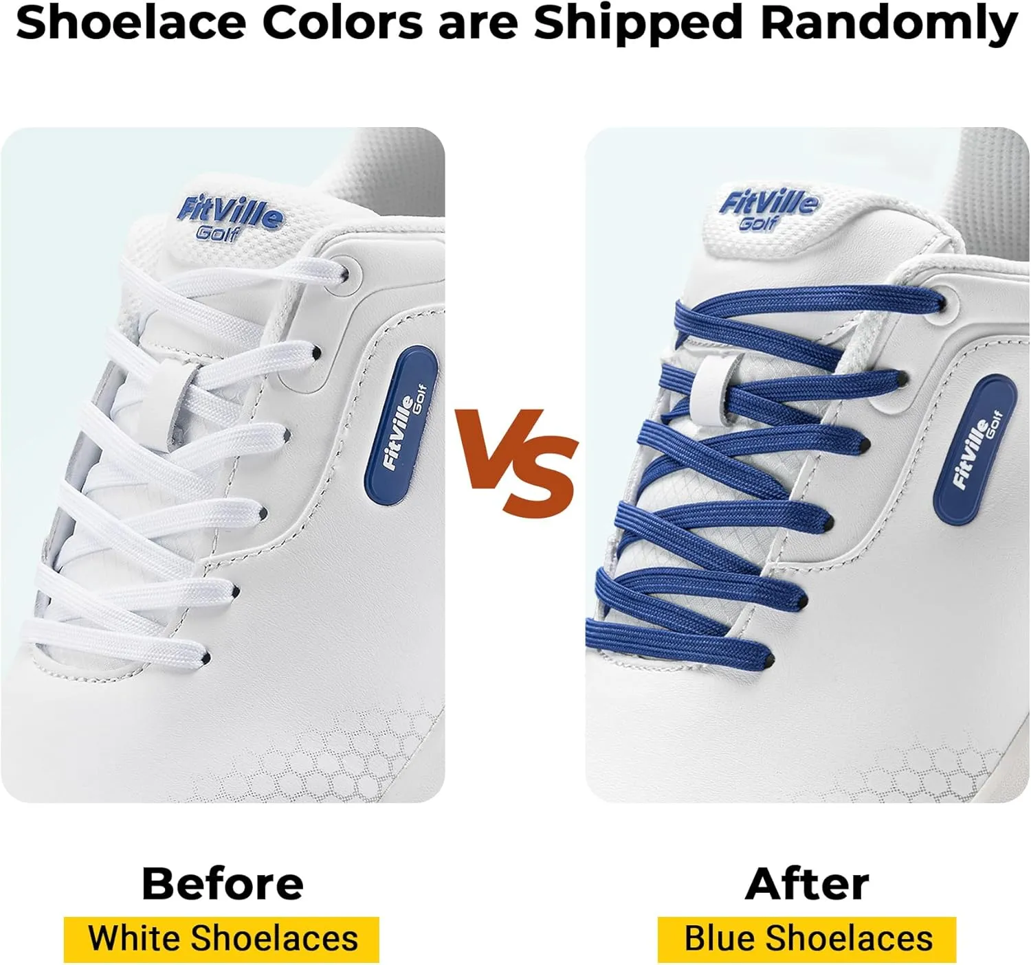 FitVille Wide & Extra Wide Mens Golf Shoes Professional Outdoor Waterproof Spiked Golf Shoes for Men