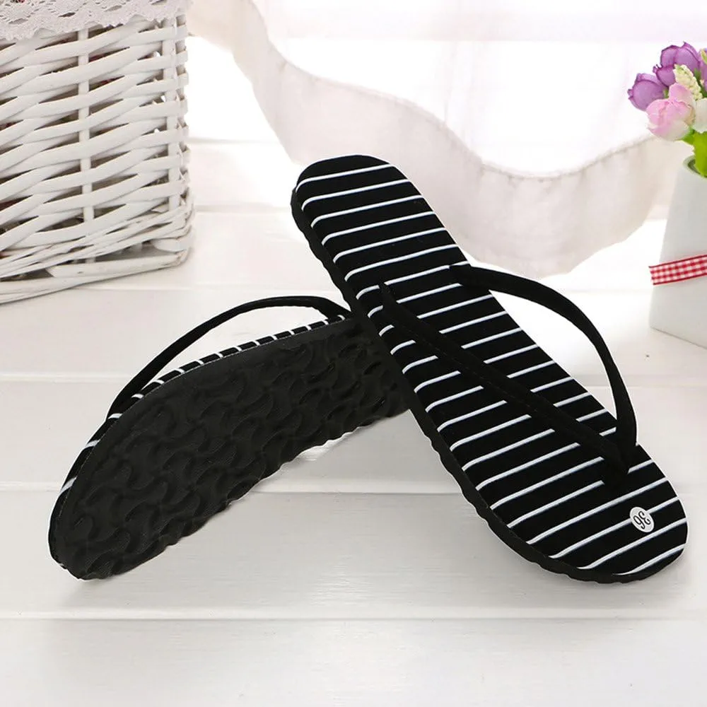 Flip Flops for Women Beach Rubber Shower Shoes Slides Basic Slim Thong Sandals Lightweight Slippers Indoor & Outdoor
