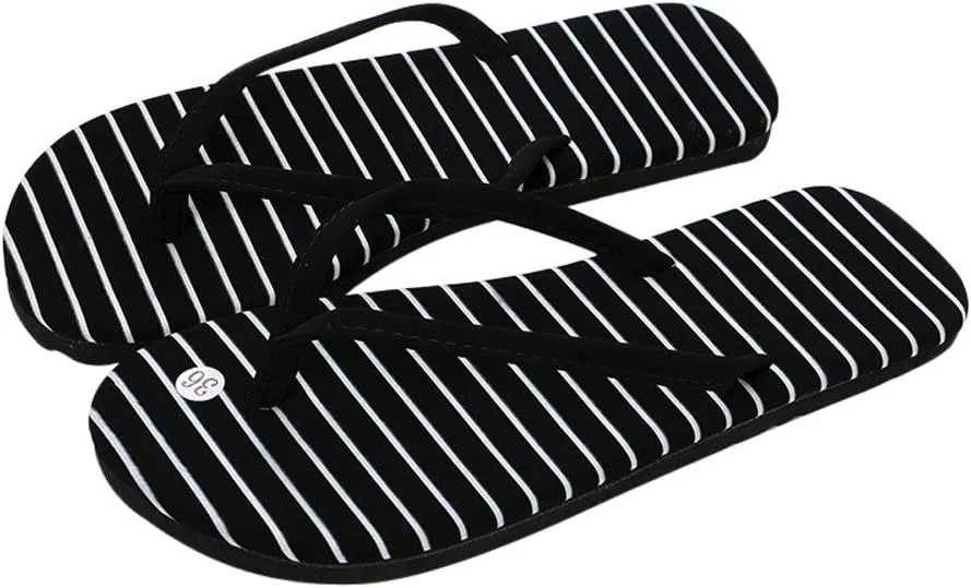 Flip Flops for Women Beach Rubber Shower Shoes Slides Basic Slim Thong Sandals Lightweight Slippers Indoor & Outdoor