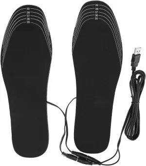 Heated Shoe Insoles, Winter USB Foot Warming Shoe Pad Mat, Heating Insoles for Outdoor Sports(S (35-40))