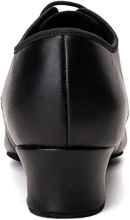 HIPPOSEUS Men's Dance Shoes with Split Sole Social Dance Shoes Low Heel Suede Sole