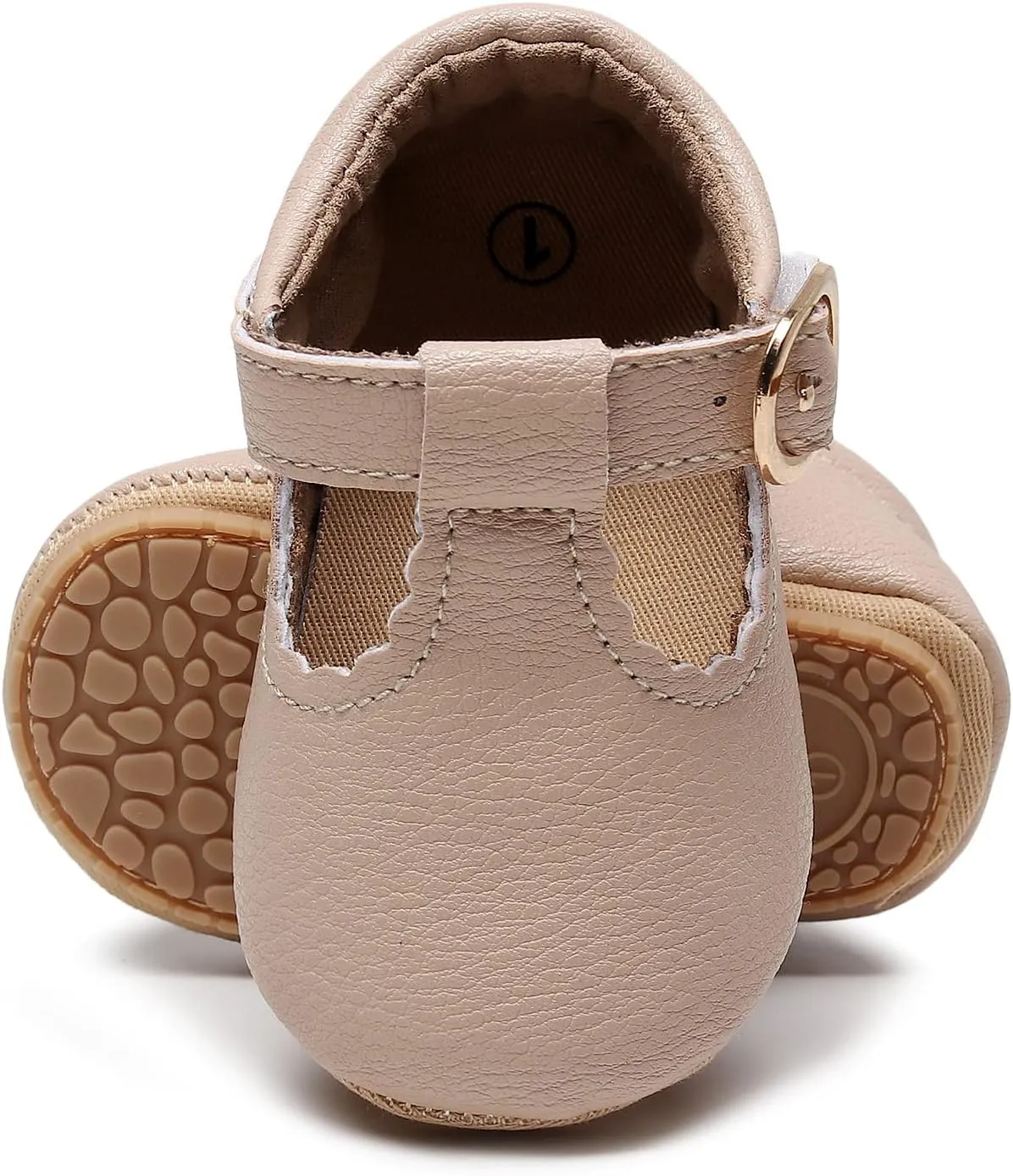HONGTEYA Infant Baby Girls Mary Jane Flats Non Slip for Toddler First Walkers Soft Sole PU Leather Crib Shoes Sneaker Wedding Party Christmas Princess Dress Shoes Baby Moccasins Girls