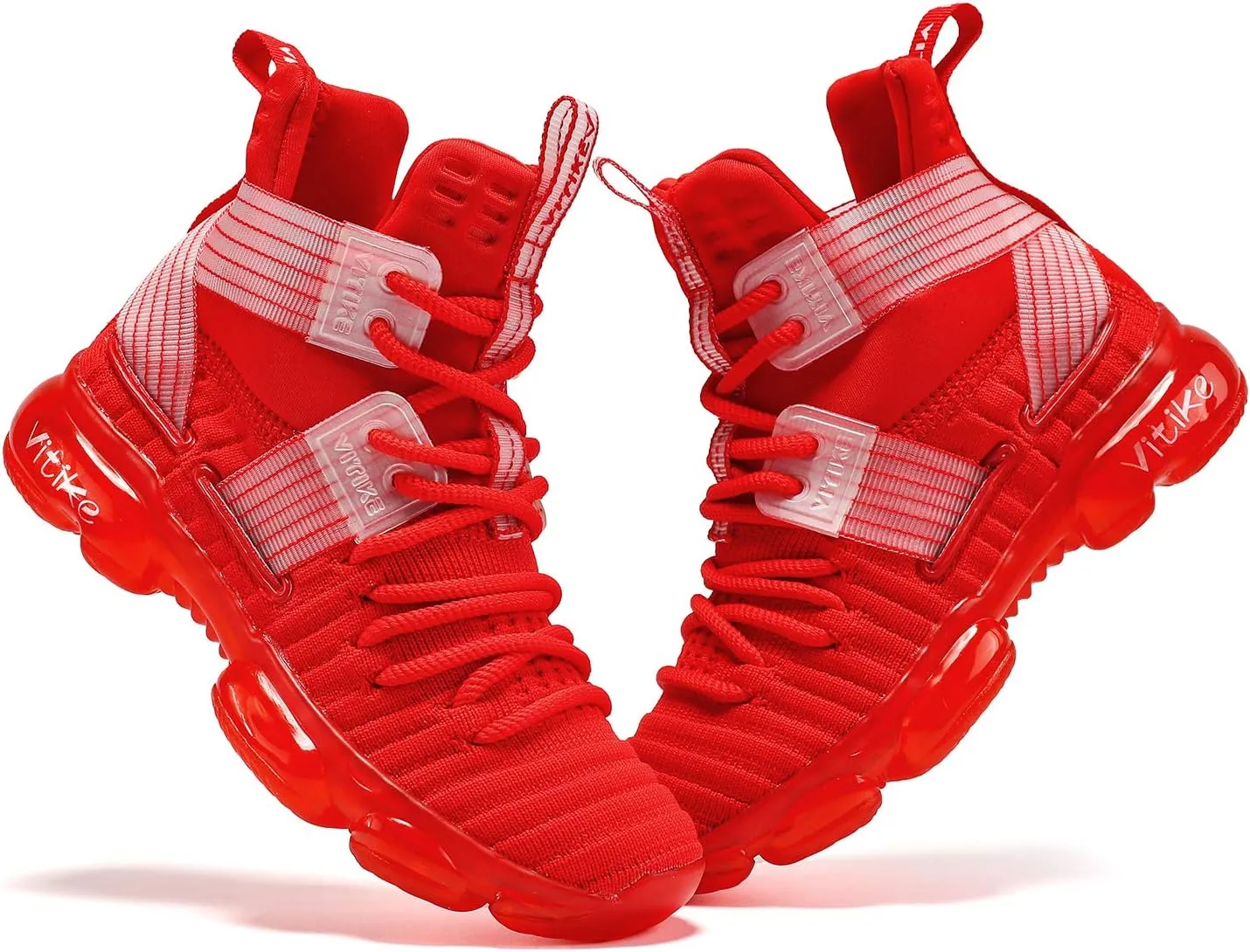 JMFCHI Kids Basketball Shoes High-top Sports Shoes Sneakers Durable Lace-up Non-Slip Running Shoes Secure for Little Kids Big Kids and Boys Girls