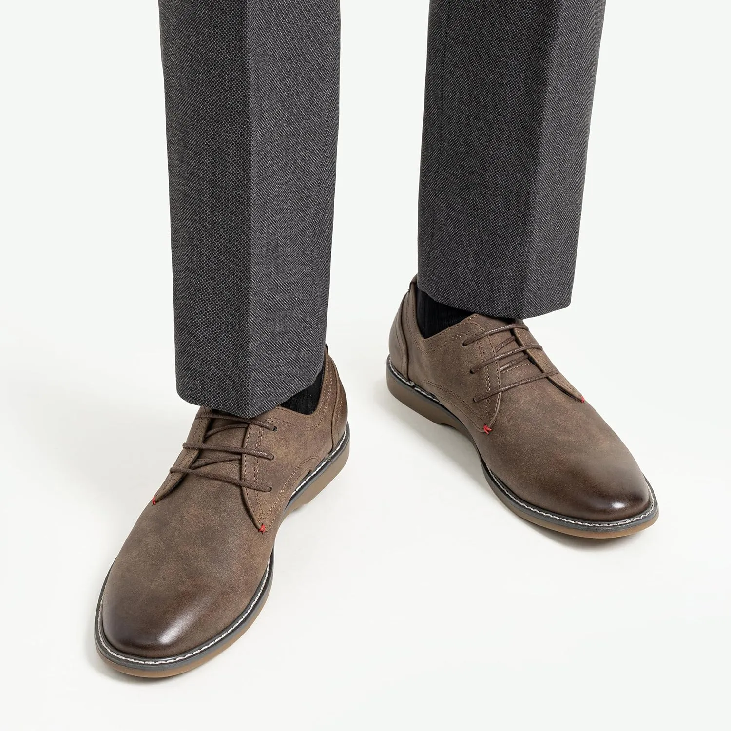 Jousen Men's Casual Dress Shoes Suede Business Classic Dress Shoes for Men