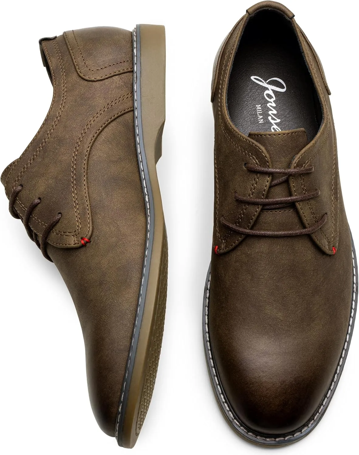 Jousen Men's Casual Dress Shoes Suede Business Classic Dress Shoes for Men