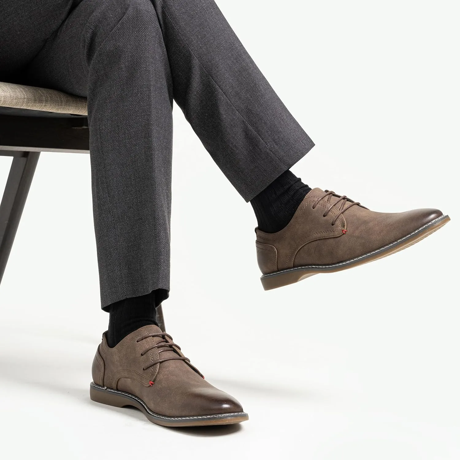 Jousen Men's Casual Dress Shoes Suede Business Classic Dress Shoes for Men
