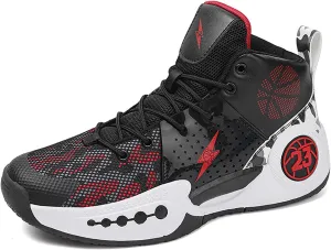 Kids Basketball Shoes Boys Girls High Top Sneakers Comfy Breathable Outdoor Cushioning Athletic Shoes for Training Running