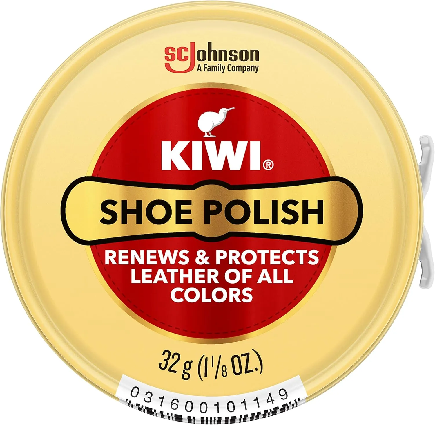KIWI Shoe Polish, Neutral, 1 Metal Tin, 1.125 oz