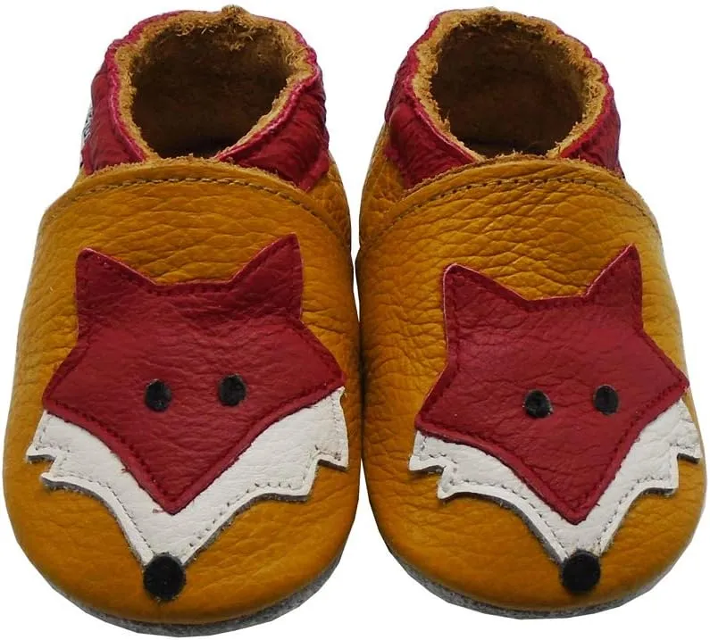 Mejale Baby Shoes Soft Sole Leather Moccasins Cartoon Butterfly Infant Toddler First Walker Slippers