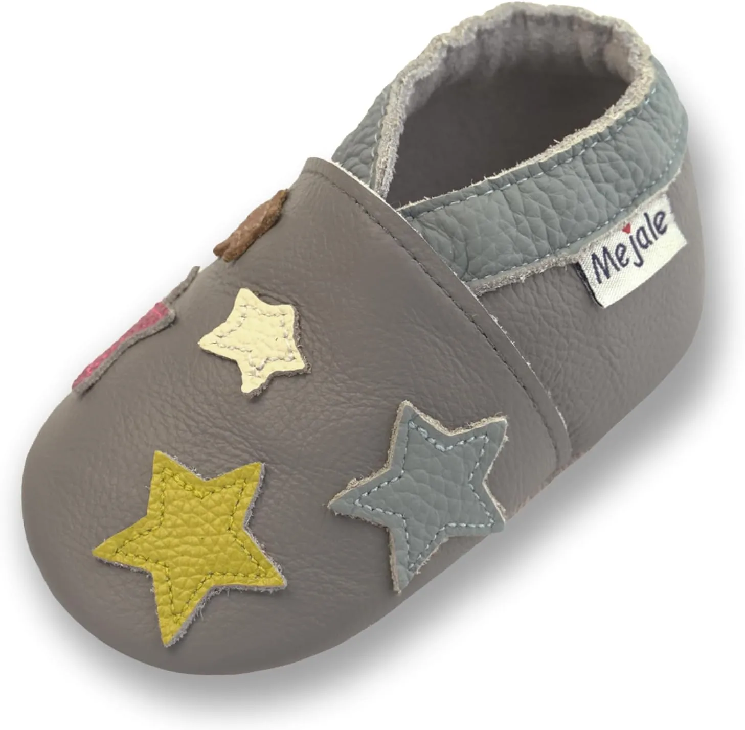Mejale Baby Shoes Soft Sole Leather Moccasins Cartoon Butterfly Infant Toddler First Walker Slippers
