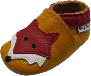 Mejale Baby Shoes Soft Sole Leather Moccasins Cartoon Butterfly Infant Toddler First Walker Slippers