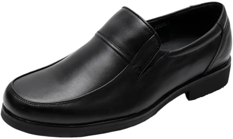 Men's Dress Height Increase Shoes, Handmade Italian Style Leather Business Formal Wedding Shoes, Elevator Loafers Shoes for Men
