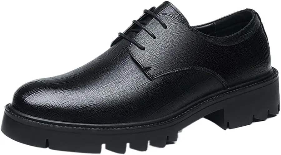 Men's Invisible Height Increasing Elevator Shoes Men Platform High Heel Formal Men New Genuine Leather Business Shoe Man Oxford Elevator Dress Shoes