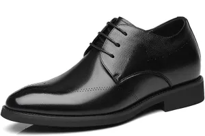 Men's Oxford Dress Elevator Shoes Classic Lace Up Modern Business Wedding Shoes for Formal Occasions