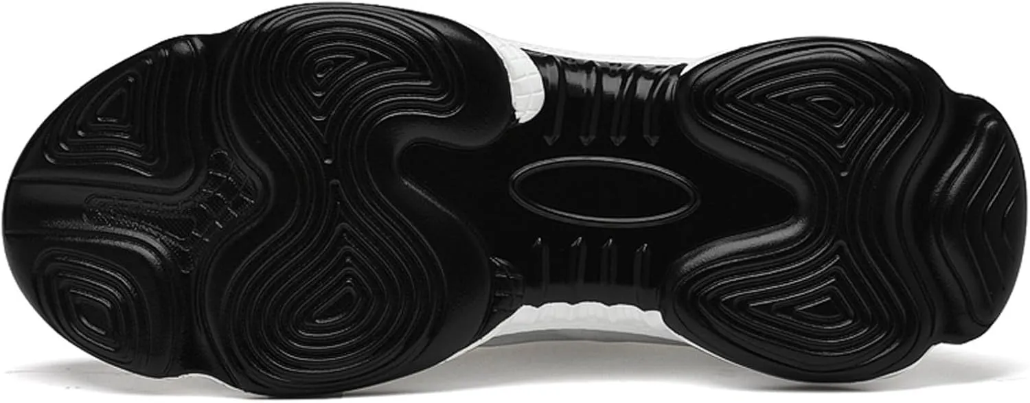 Mens Slip On Sneakers Non Slip Walking Shoes Lightweight Athletic Shoes Casual Running Shoe Increase Height 6/8/10CM