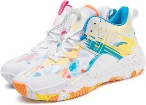 Men's Women's Basketball Shoes High Top Ultra-Light Fashion Anti Slip Breathable Sneakers