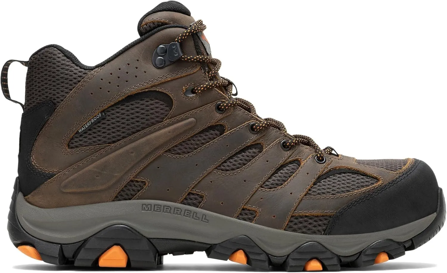Merrell Men's Moab Vertex 2 Mid Waterproof Carbon Fiber