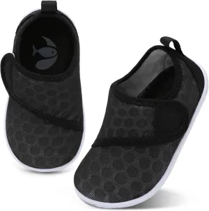 shopUAL Toddler Water Shoes Kids Girls Boys Beach Aqua Socks Skin Barefoot Walking Water Shoes Quick Dry Non-Slip Breathable Swim Pool Surf