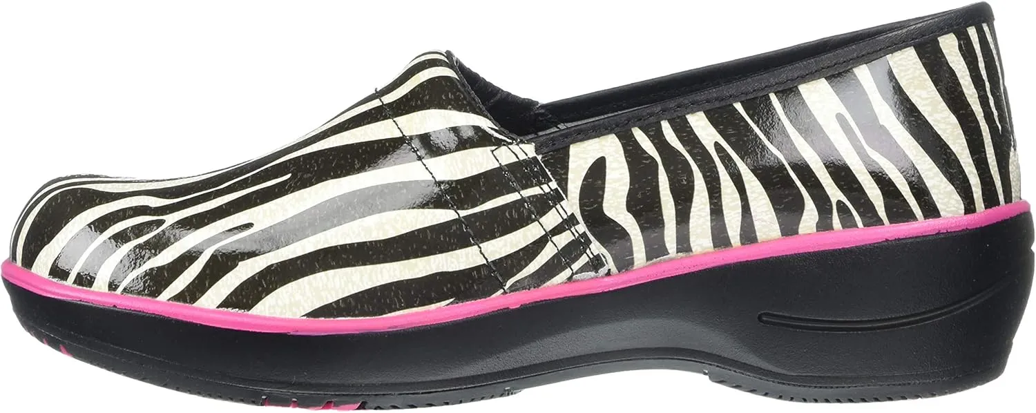 Smitten Women's Women Faux Patent Leather Clog Medical Shoe -Heartthrob