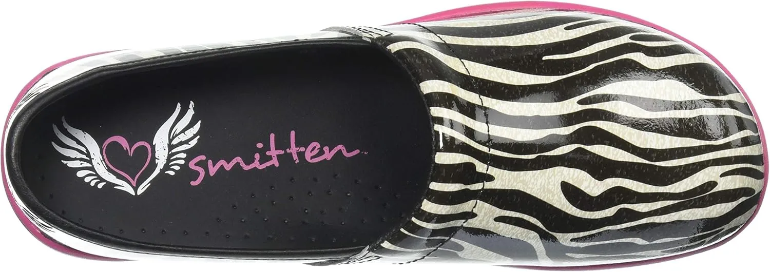 Smitten Women's Women Faux Patent Leather Clog Medical Shoe -Heartthrob