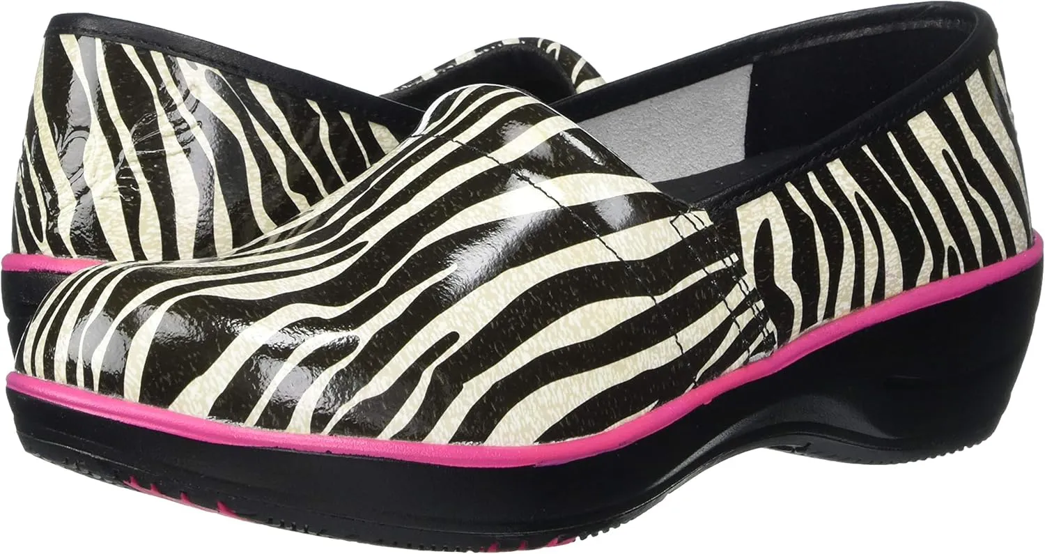 Smitten Women's Women Faux Patent Leather Clog Medical Shoe -Heartthrob