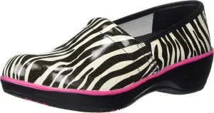 Smitten Women's Women Faux Patent Leather Clog Medical Shoe -Heartthrob
