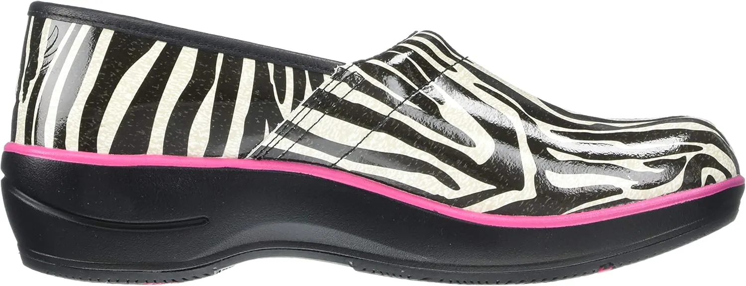 Smitten Women's Women Faux Patent Leather Clog Medical Shoe -Heartthrob