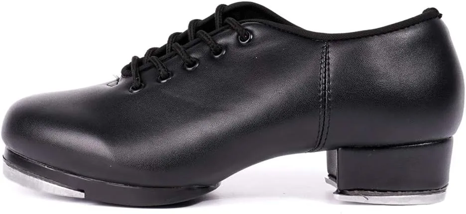 SWDZM Women's & Men's & Kid's Jazz Tap Dance Shoes Tap-Flex Patent Leather Tap Shoe,WX-Tap