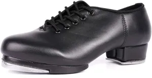 SWDZM Women's & Men's & Kid's Jazz Tap Dance Shoes Tap-Flex Patent Leather Tap Shoe,WX-Tap