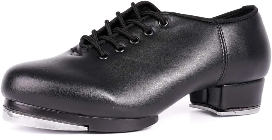 SWDZM Women's & Men's & Kid's Jazz Tap Dance Shoes Tap-Flex Patent Leather Tap Shoe,WX-Tap