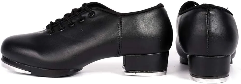 SWDZM Women's & Men's & Kid's Jazz Tap Dance Shoes Tap-Flex Patent Leather Tap Shoe,WX-Tap