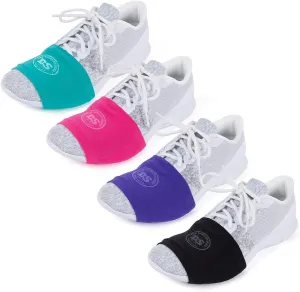 THE DANCESOCKS - The Original Over Sneaker Socks for Dance, Made in USA, Smooth Floors (4 Pairs - pink/purple/turquoise/black)