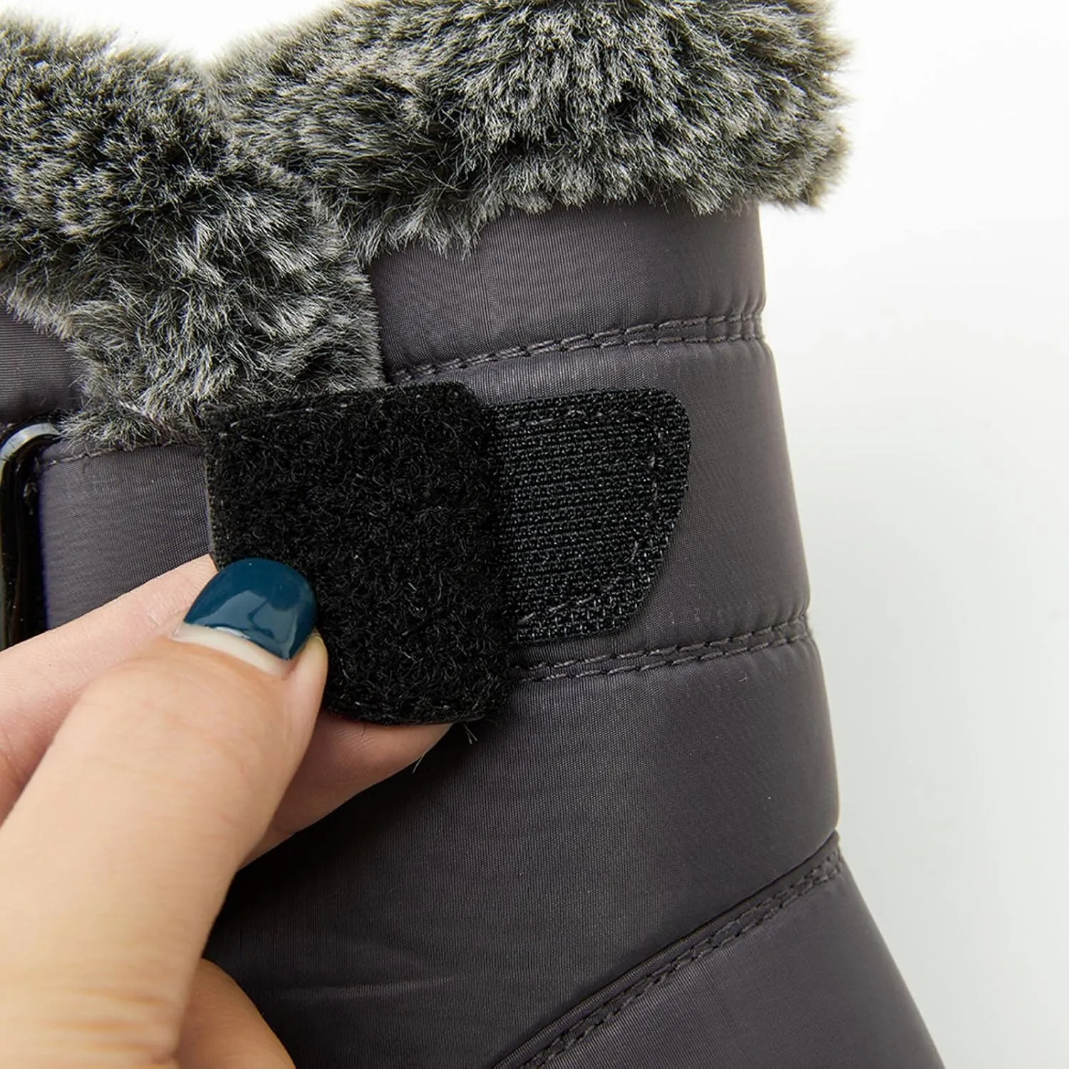Womens Snow Boots Winter Warm Ankle Boots Fur Lined Winter Boots Comfortable Short Boots Slip On Waterproof Ski Boots