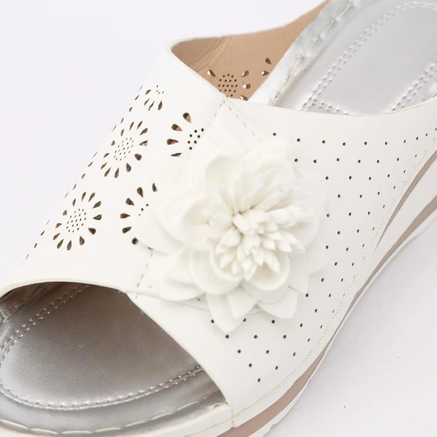 Womens Summer Sandals Open Toe Boho Wedge Slides Slide on Platform Sandal Dress High Heels Beach Slippers Shoes