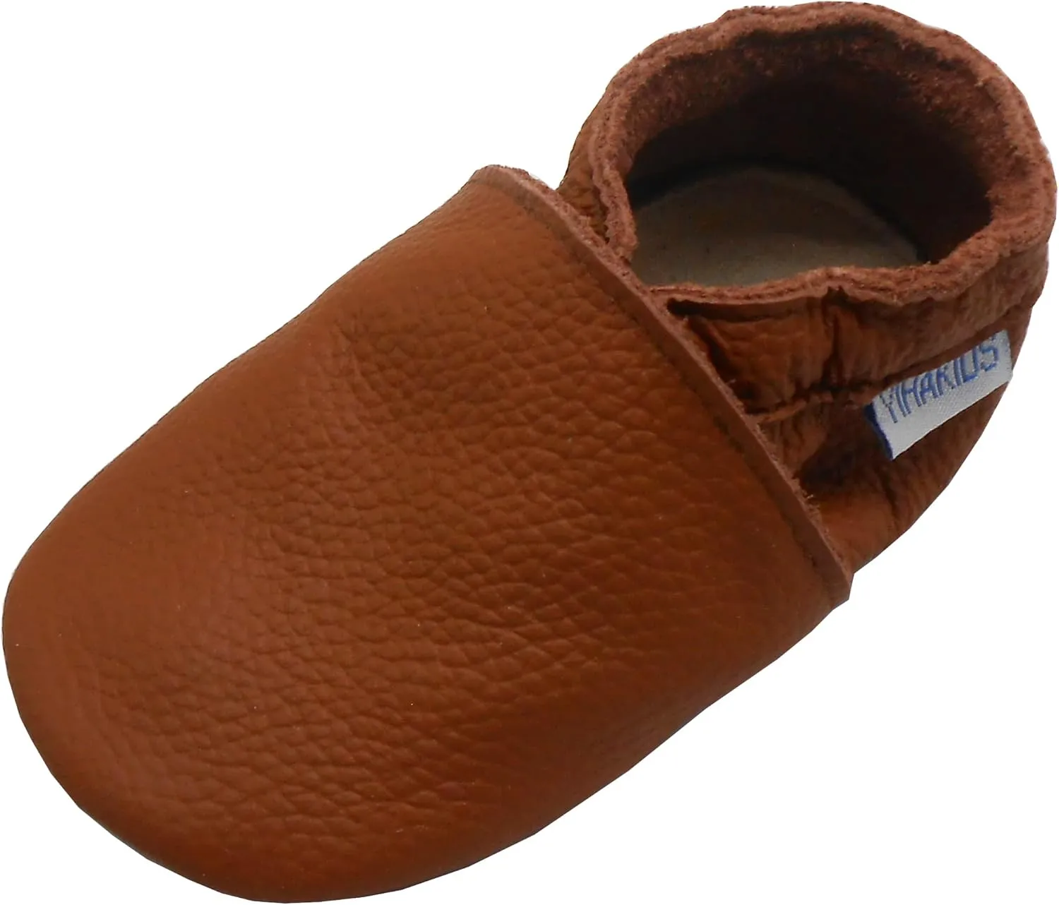 YIHAKIDS Baby Rubber Sole Shoes Boys Girls Infant Crawling Toddler Moccasins Leather Walking Anti-Slip Sole Slippers Newborn Mini Kids Crib Boots 0-24 Months