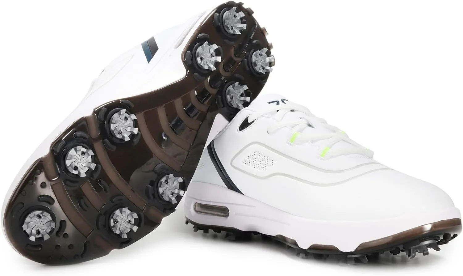 ZVC Golf Shoes Men Water-Resistant Non-Slip Lightweight Breathable Spiked Footwear Outdoor